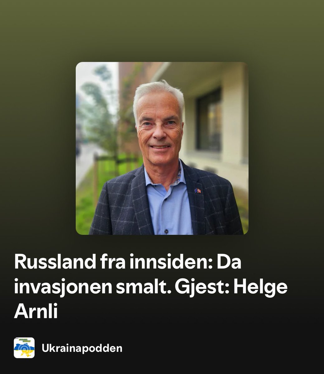 🇪🇺 NY EPISODE 🇪🇺

<a href="/Luunske/">Anders Lohne Fosse</a> og <a href="/J_SundHenriksen/">Jørn Sund-Henriksen 🇳🇴🇺🇦🇬🇪🇹🇼🥛</a> har besøk av flaggkommandør (p) Helge Arnli i <a href="/Europabevegelse/">Europabevegelsen i Norge</a>. Han var forsvarsattache i Moskva da den fullskala invasjonen startet. Vi snakket om forholdet til Europa og hvordan vi kan avskrekke Russland:

pod.link/1704335361/