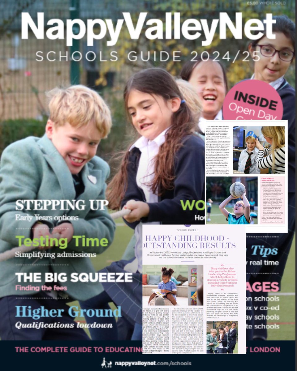 Broomwood (@broomwoodprep) on Twitter photo Thrilled <a href="/NappyValleyNet/">NappyValleyNet</a> chose to feature us on the front cover of its 10th edition. Inside, you can read an article about the positive changes @Broomwood.
We also invite you to visit & experience the changes for yourself! Open mornings this week: broomwood.com/admissions/boo… Thrilled <a href="/NappyValleyNet/">NappyValleyNet</a> chose to feature us on the front cover of its 10th edition. Inside, you can read an article about the positive changes @Broomwood.
We also invite you to visit & experience the changes for yourself! Open mornings this week: broomwood.com/admissions/boo…