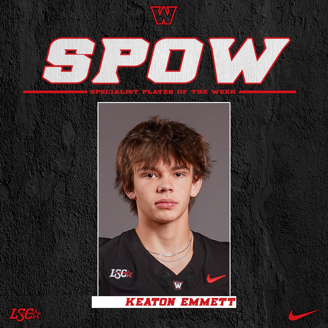 Conference Week 3 Players of the Week 🐺

OPOW : Frog had 82 yds receiving on 7 catches. He had 1 TD where he racked up 36 YAC.

DPOW : Tofaeono had 6 tackles, 1 TFL, 2 QB hurries, 1 sack, and 1 FF.

SPOW : True Freshman, Emmett was 4-4 on PAT’s, 2-3 on FG’s, and had 4 TB’s.