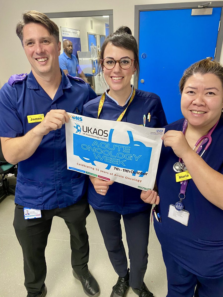 Celebrating 15 years of Acute Oncology Services. Making AOS everyone’s business. <a href="/UKONSmember/">UKONS</a> <a href="/UKAOSociety/">UK Acute Oncology Society</a> <a href="/FrimleyHealth/">Frimley Health NHS Foundation Trust 💙</a> <a href="/rlzcd/">Rebecca Kirby</a> <a href="/AcademyFrimley/">Frimley Academy</a>