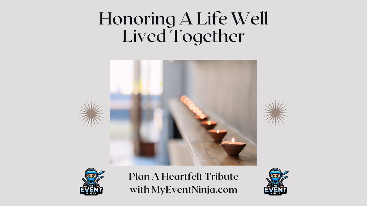 Honoring a life well-lived can be overwhelming. Let #MyEventNinja help. Connect with professionals who specialize in celebrations of life. From serene venues to beautiful floral tributes, we’re here to support you. 🕊️

Explore: myeventninja.com/celebrations/c… #CelebrationOfLife