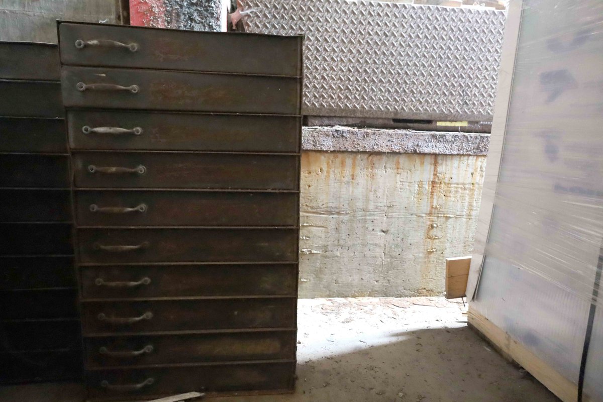 Alton_Works's tweet photo. Lights, camera, action! These film cabinets were taken out of the Grand Theatre as part of the clean-up process after AltonWorks acquired the building. They are being kept so they may potentially be used in years to come as an ode to the history of the theatre. https://t.co/dmI5YQAuJt