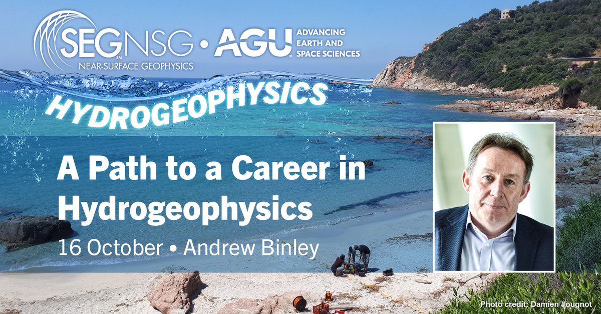 SEG Near-Surface Geophysics Technical Section (@seg_nsgeo) on Twitter photo If you are considering a career in the rewarding, multidisciplinary field of #hydrogeophysics, check out this free, virtual webinar with leading #NearSurface hydrogeophysicist Andrew Binley.
▶️ Register: go.seg.org/3BlXPC7
<a href="/theAGU/">AGU (American Geophysical Union)</a> If you are considering a career in the rewarding, multidisciplinary field of #hydrogeophysics, check out this free, virtual webinar with leading #NearSurface hydrogeophysicist Andrew Binley.
▶️ Register: go.seg.org/3BlXPC7
<a href="/theAGU/">AGU (American Geophysical Union)</a>