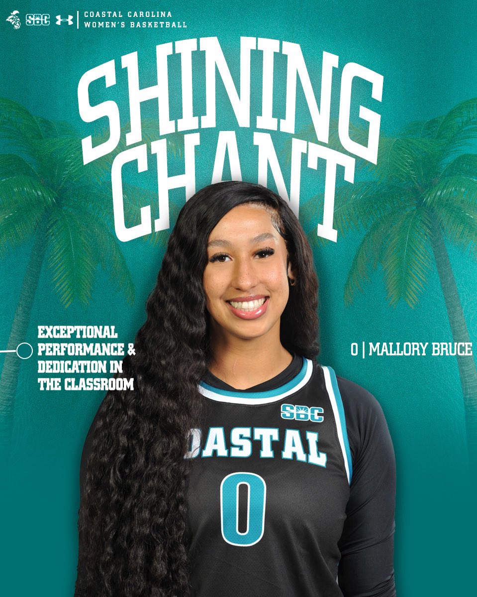 <a href="/MalloryBruce3/">Mallory Bruce</a> is our SHINING CHANT‼️She has gone above and beyond in the classroom and the results show it 📚 #STUDENTathlete