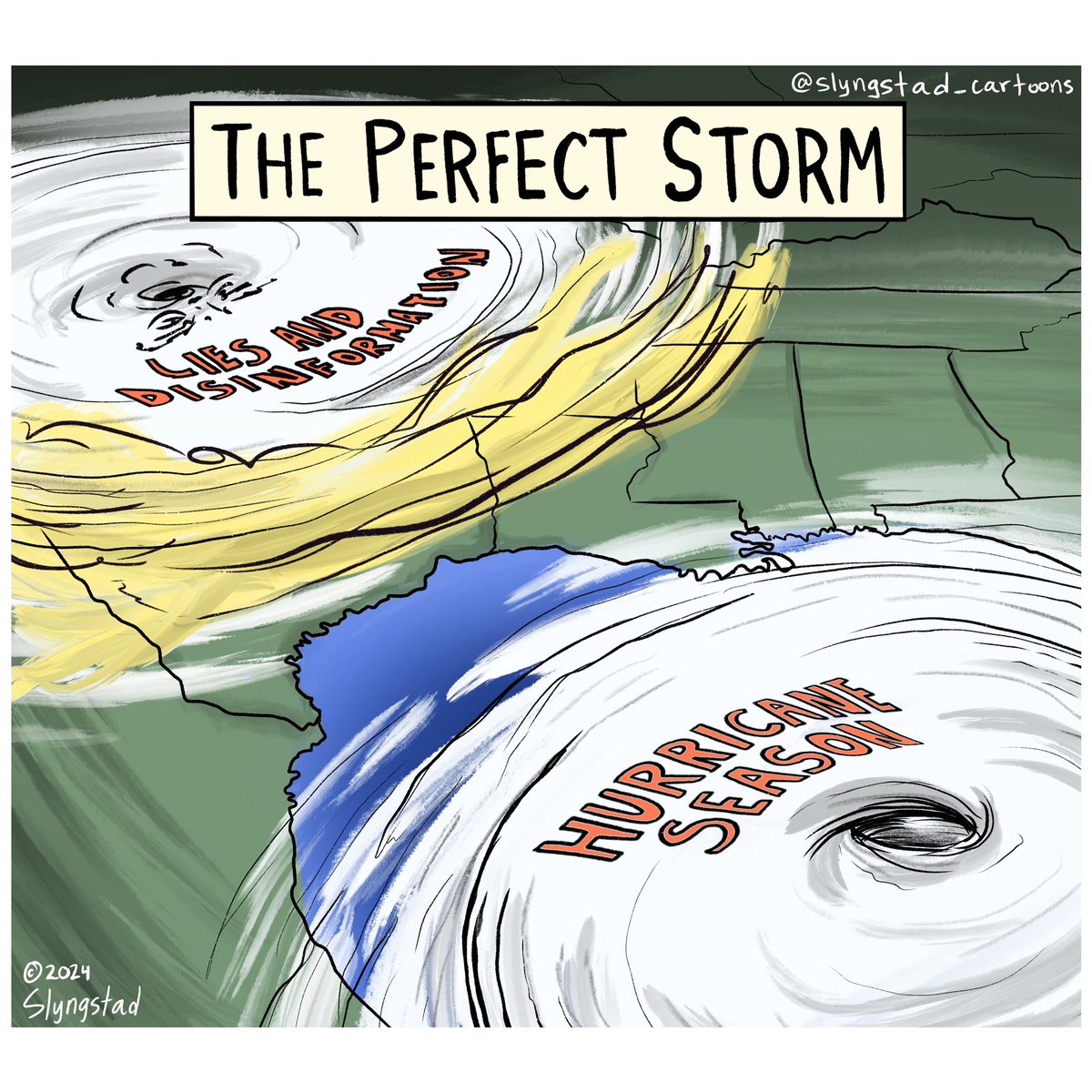 A slurry of lies in the wake of Helene and the path of Milton are making matters worse. #HurricaneHelene #HurricaneMilton #GOPLiesMatter #ClimateCrisis