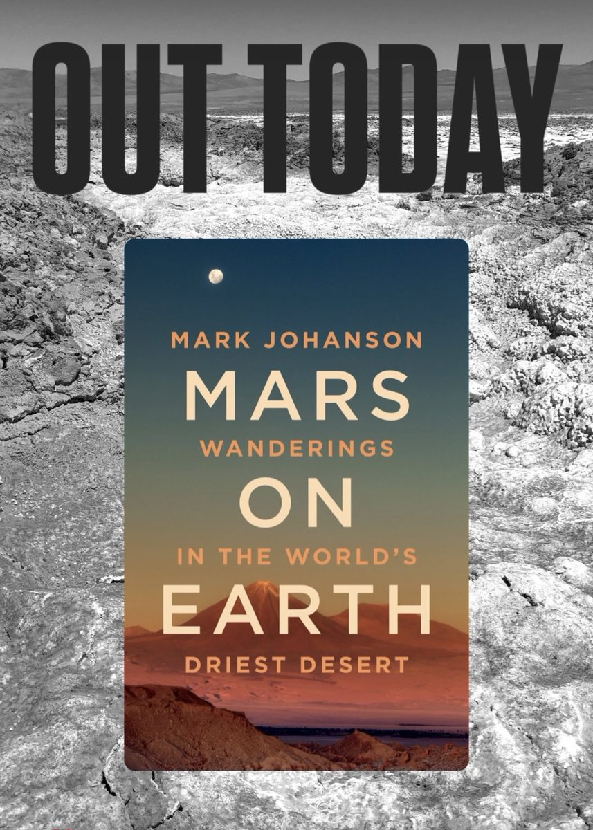 MarkOnTheMap's tweet image. Some big news! My first book, Mars on Earth: Wanderings in the World’s Driest Desert, was released today in hardcover by Rocky Mountain Books. It’s available in North America, Europe, Australia and beyond, and you can look for it now on Amazon or via your local bookstore (a🧵)
