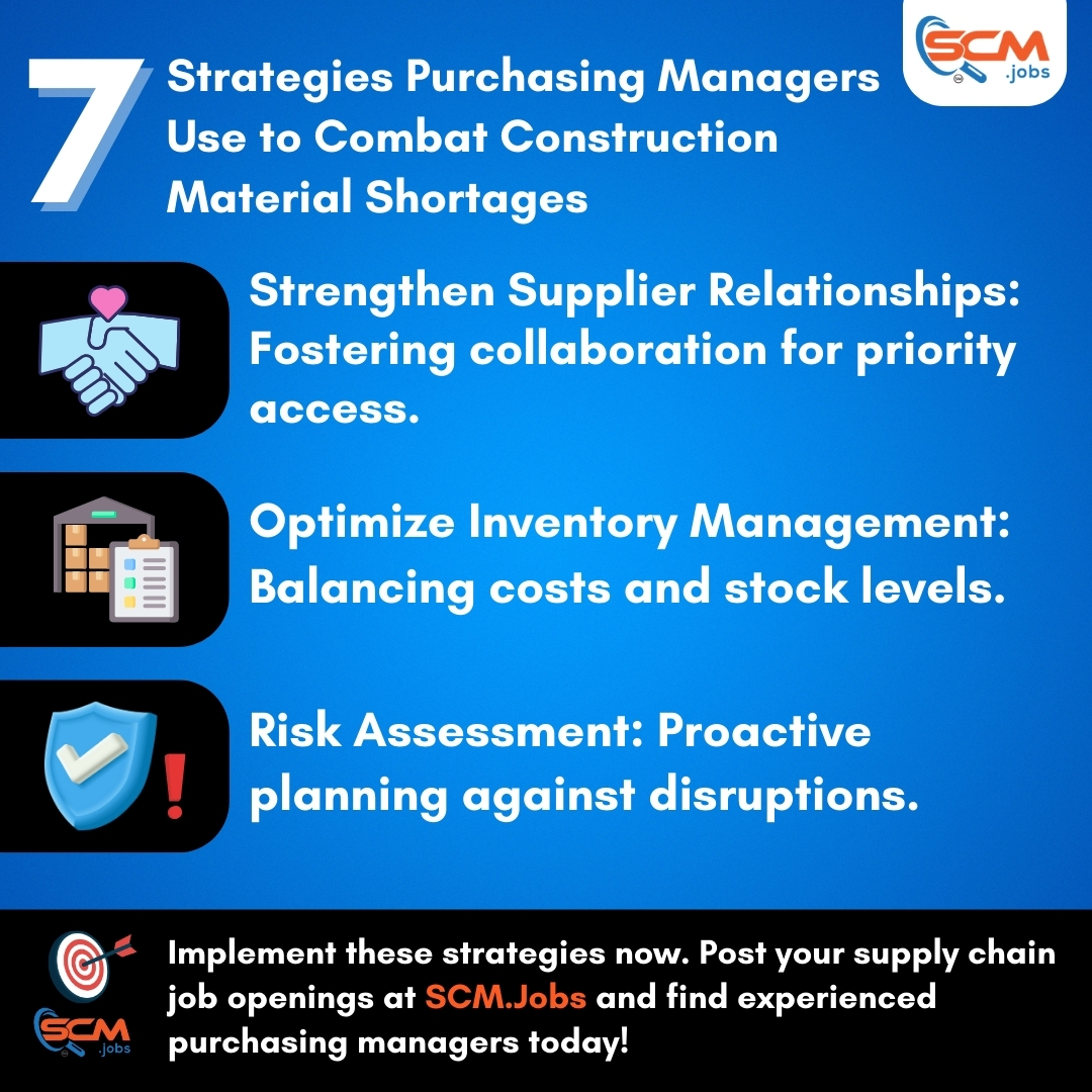 SCMJobs247's tweet photo. Top 7 Strategies Purchasing Managers Use to Combat Construction Material Shortages
#Construction #MaterialShortages #SupplyChain #AI #SupplyChainSolutions #Procurement #SupplyChainManagement #PurchasingManagers #Civilian #SupplyChainTraining #VeteranCareers #SCMJobs https://t.co/6MTV8hovId