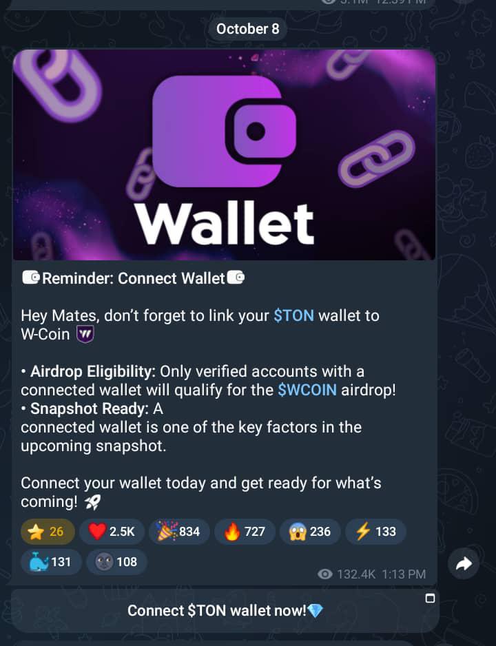 FOREXOptio3186's tweet image. 📢Update!
W-COIN has something for us ✅💯