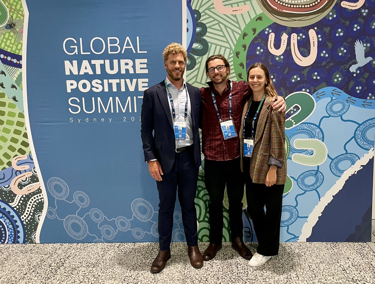 GSRF cofounders are at the global #naturepositive summit in Sydney, focused on advancing strategies to halt biodiversity loss &amp; drive investment to protect and repair natural ecosystems. The GSRF team are here ensuring temperate reefs have a voice in these important discussions.