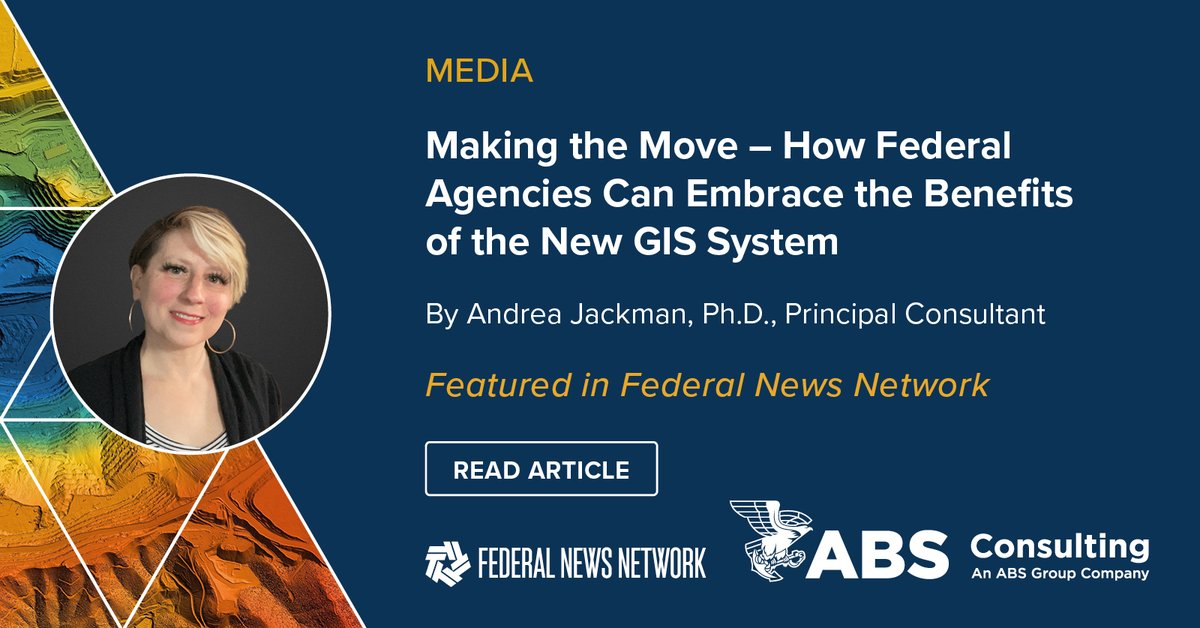_ABSGroup's tweet image. Geographic Information Systems (#GIS) play an important role in how federal organizations plan &amp;amp; manage real-world challenges through technology. Our expert discusses how #GeospatialTechnologies provide federal agencies digital tools in @FederalNewsNet ➡️bit.ly/3U1nZRb