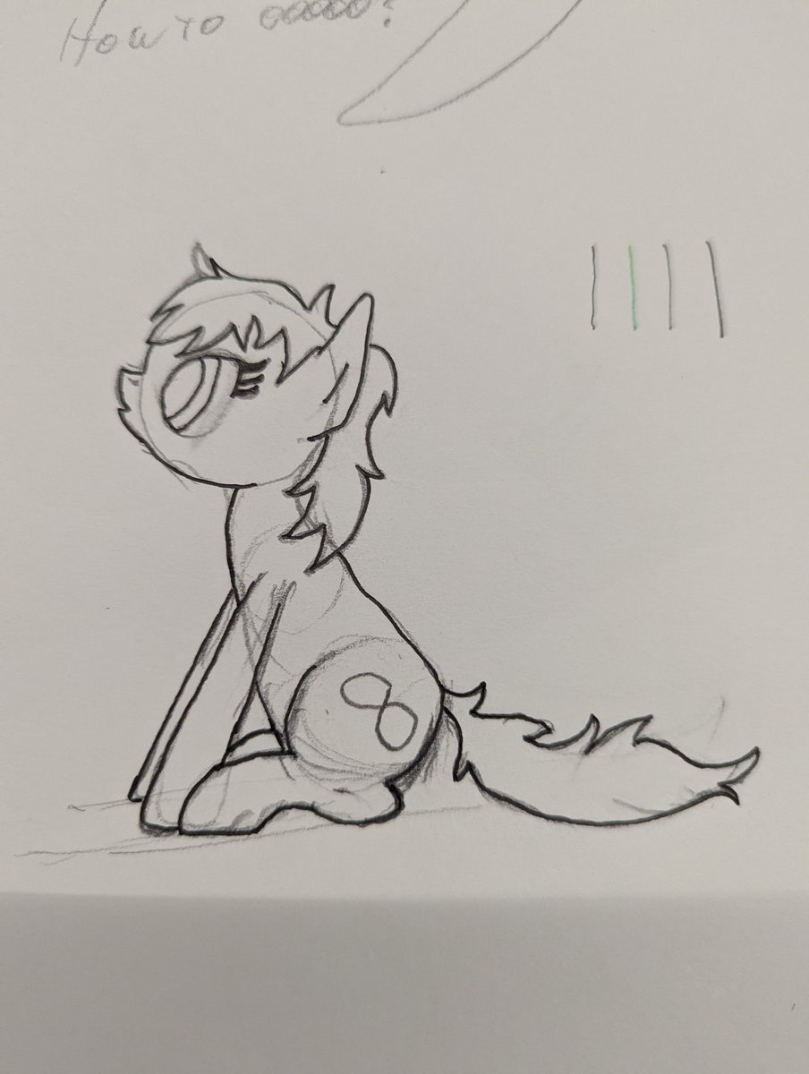 TinyEquine's tweet photo. Pone per day 8, I had to do Tolly. I never draw unicorns so I completely forgot to put her horn going through her hair. I had to add it after I inked. https://t.co/fE8LQCKt3J