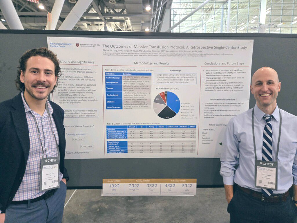 #CHEST2024 with my fantastic mentor Emmett Kistler! <a href="/BIDMC_IM/">BIDMC IM Residency</a>