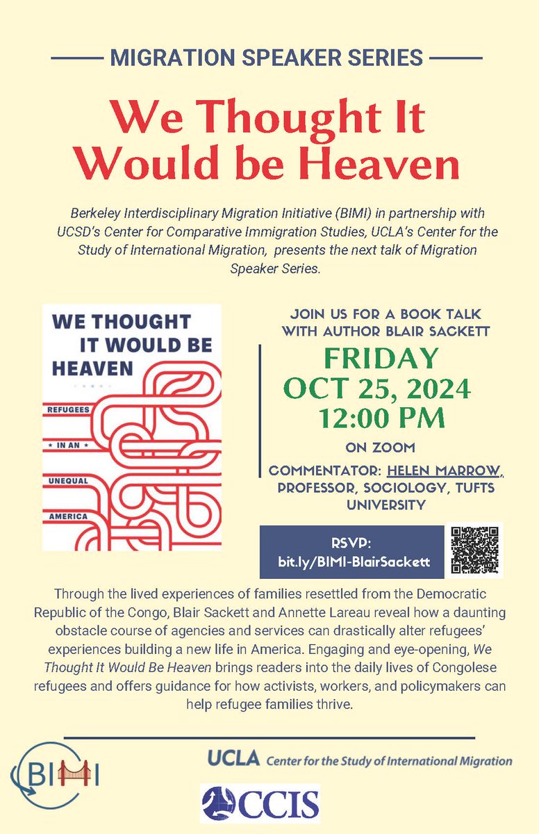 ccisucsd's tweet image. Mark your calendars for our upcoming Event (via zoom) on 10/25/24.  This event may be recorded.  Please note that the time listed is Pacific Time. Registration link:   tinyurl.com/2cmfvjk9. Link is also available on the CCIS website here, ccis.ucsd.edu/events/Events/…
📷