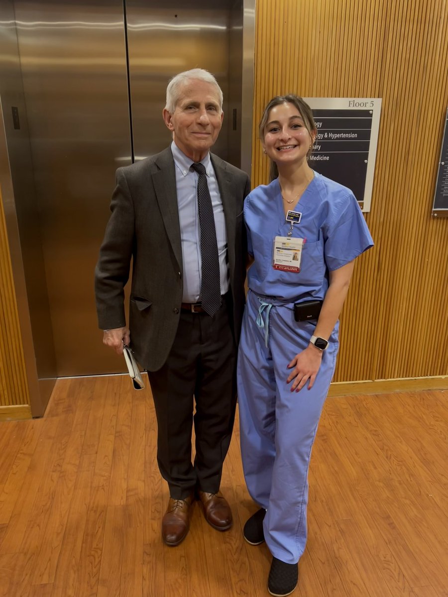 I met Dr. Fauci today!!!!! 🤩🤩🤩🤩
