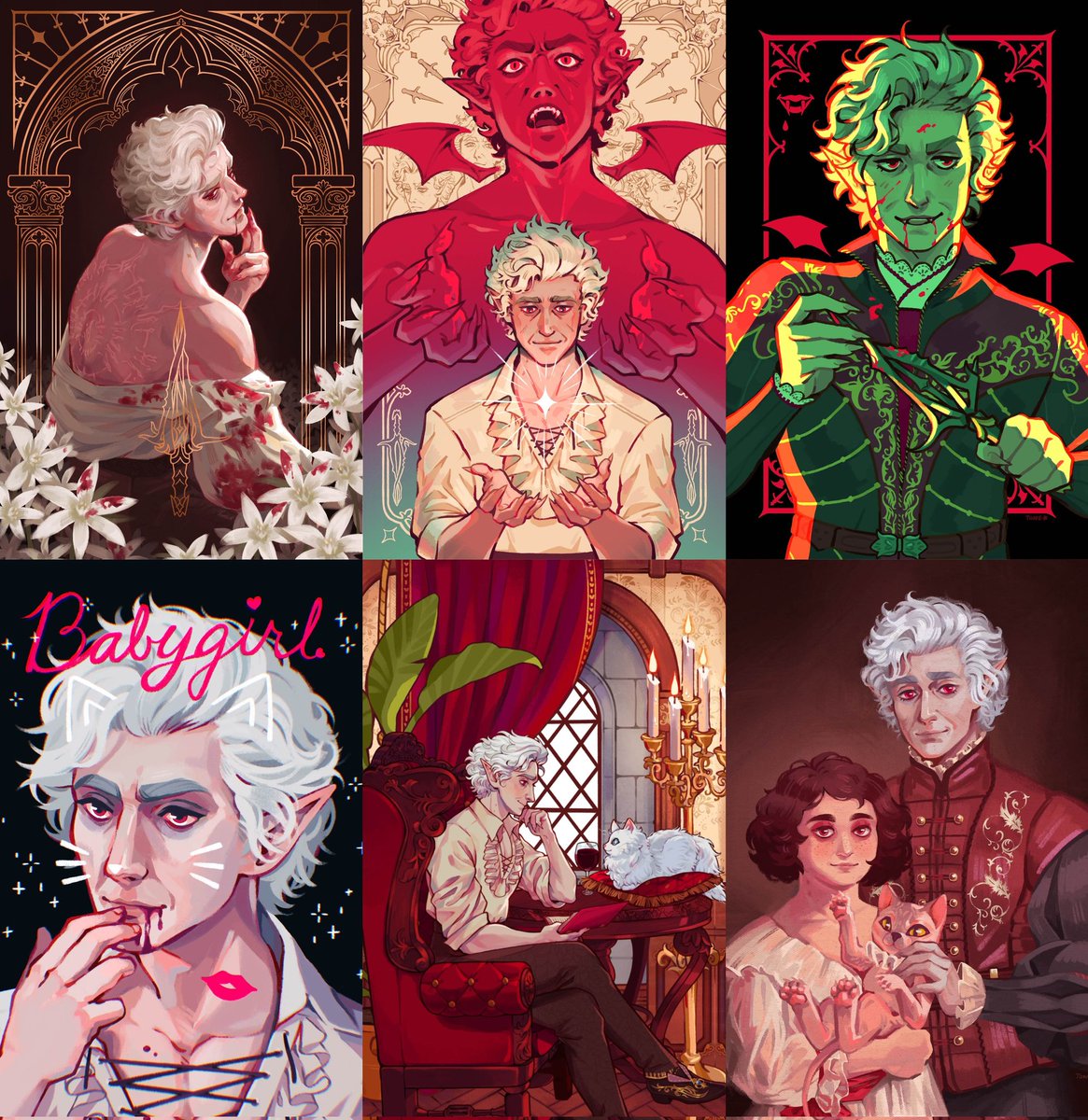 _Tonestar_'s tweet image. Hi #PortfolioDay! I uh like vampires a lot 🦇
