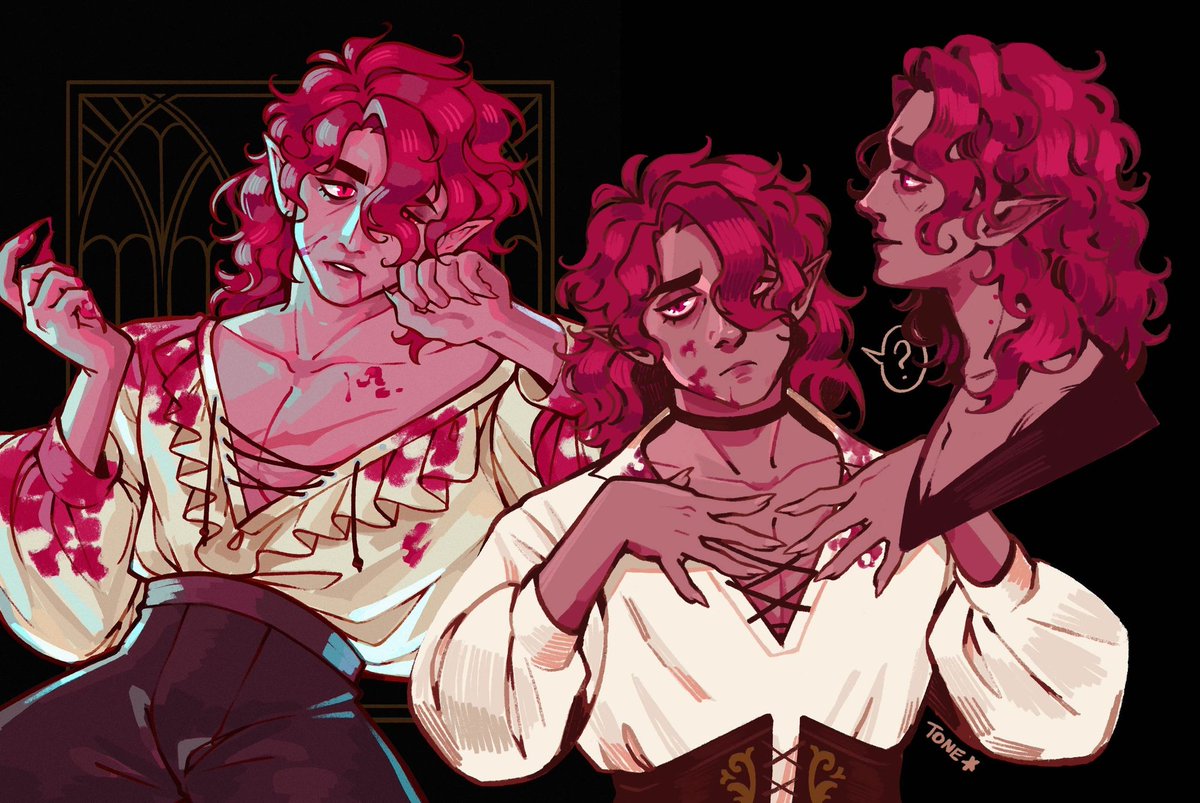 _Tonestar_'s tweet image. Hi #PortfolioDay! I uh like vampires a lot 🦇