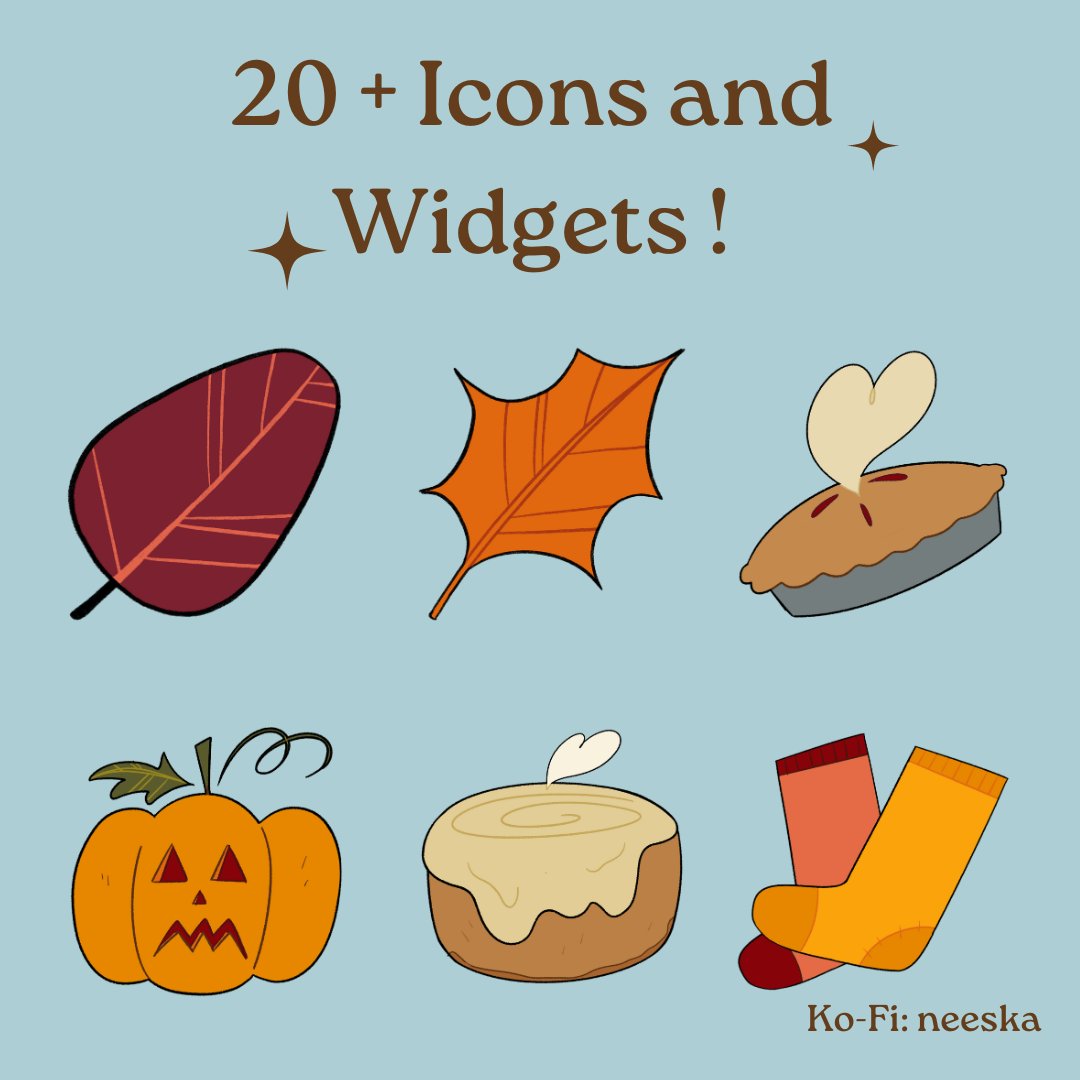 neeska3's tweet photo. New icon Pack is here! Set your phone, tablet, and laptop up for fall! https://t.co/FUq2Yjop4w