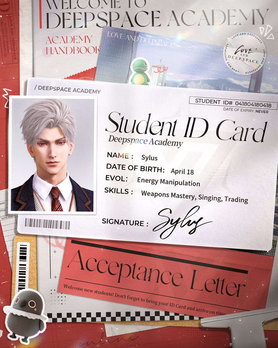 CHyobyung's tweet photo. DONE! 🤓❤️ ❤️
— MY #LADMC ID CARD with #Sylus' 

#LoveandDeepspace #恋与深空 #ladstwt https://t.co/GET6F2tT77