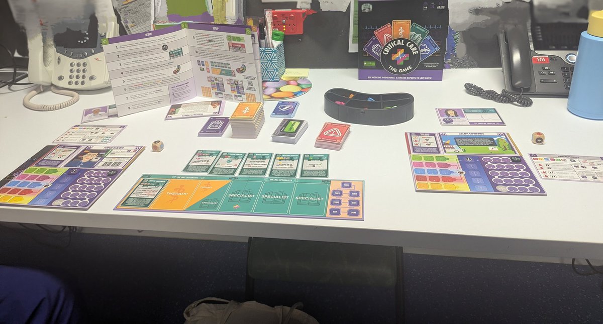 Aidhlín (@aidhlinh) on Twitter photo Critical Care arrived yesterday morning, so I obviously took it to work - thanks <a href="/laxswamy/">Lakshman Swamy (laxswamy@bsky.social)</a> for an excellent game! Very much enjoyed figuring it out on the more civilized part of this nightshift 😊 Critical Care arrived yesterday morning, so I obviously took it to work - thanks <a href="/laxswamy/">Lakshman Swamy (laxswamy@bsky.social)</a> for an excellent game! Very much enjoyed figuring it out on the more civilized part of this nightshift 😊