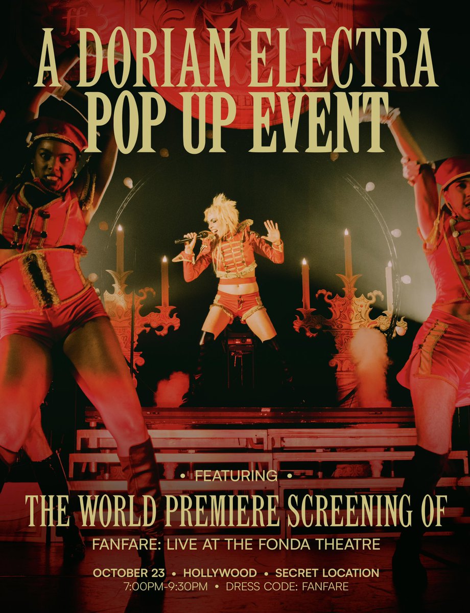 come celebrate 1 year of Fanfare with me October 23rd in Hollywood❤️🎬🍿🎺🥂