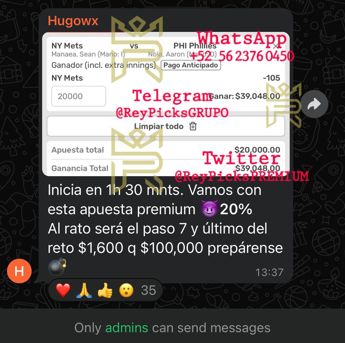HUGOWX 🐐. 

Al rato tendrá el paso 7 de su reto escalera $1,600 a $100,000 🤯. 

Si TODOS me dejan su ❤️ se los compartiré rapidísimo por aquí en cuanto lo envíe.