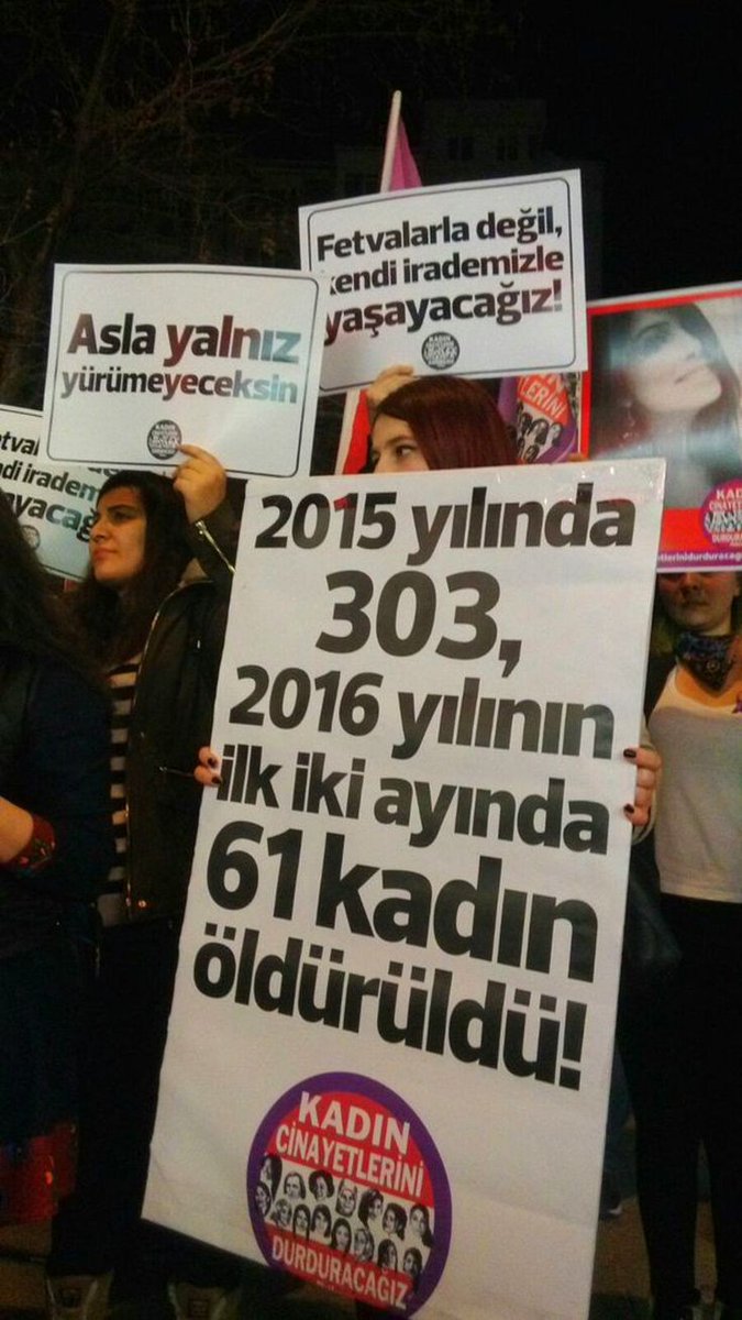 2016 yılında açılan pankarta bakın. 
8 senede bir adım ileri gidememişiz 
#6284üuygula 
#İstanbulconventionkeepsalive