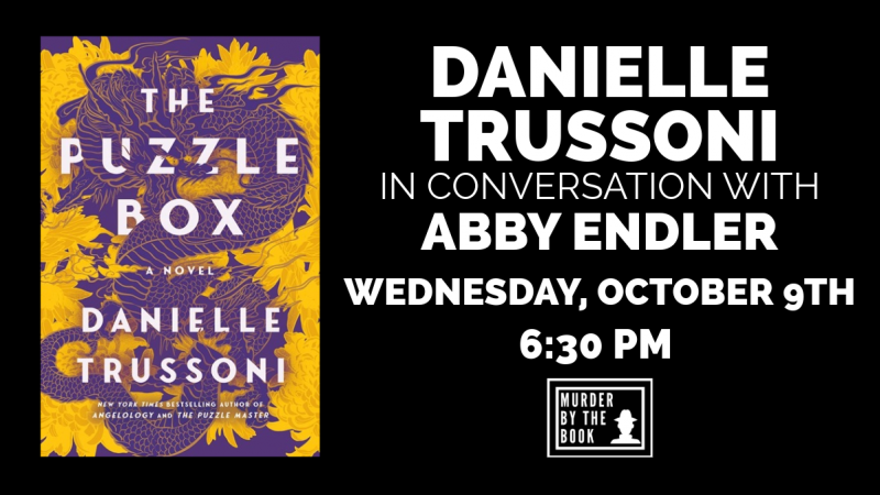 BaldLibrarian's tweet photo. Oh my gosh, I am sooooo excited. I JUST found out that @DaniTrussoni, one of my fave authors, will be at Murder By The Book tomorrow night! I can't wait to meet her and listen to all her insights! #whatwouldbaldlibrarianread #ThePuzzleBox #DanielleTrussoni #librarytwitter https://t.co/7zrfISsrCu