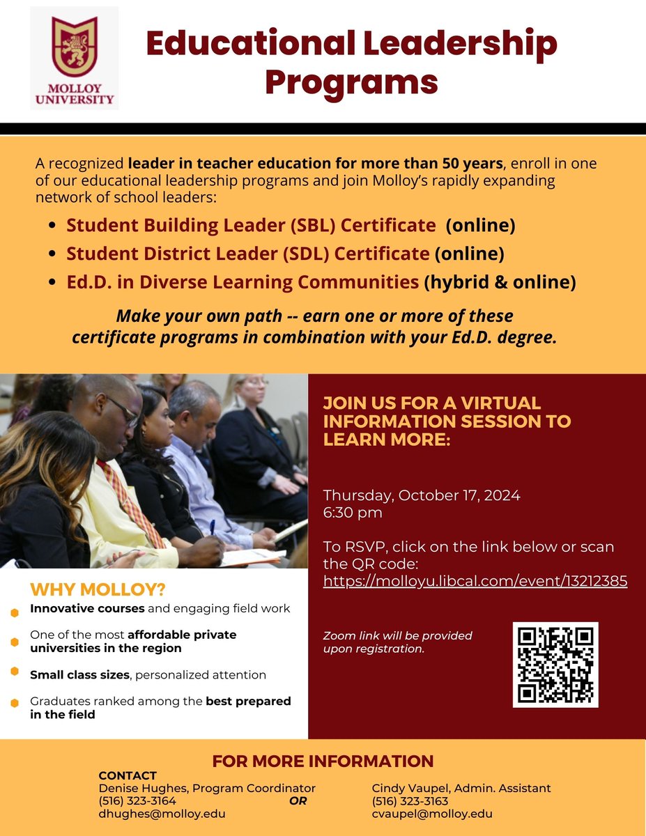 Molloy University Ed.D. tweet media