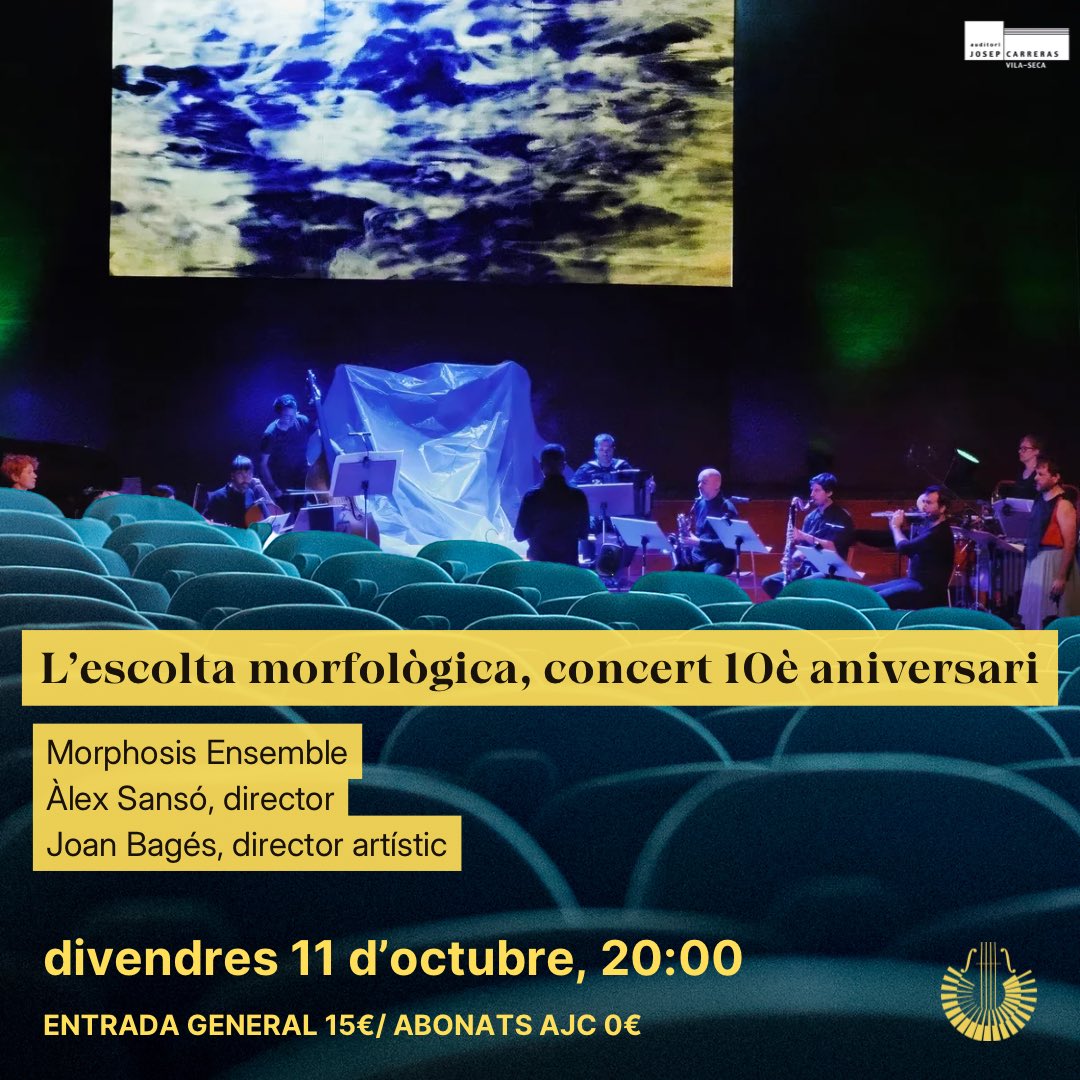 Morphosis Ensemble, 10è aniversari 

ENTRADES

entrades.vila-seca.cat/MorphosisEnsem…