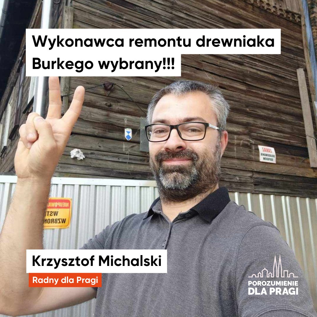 Mamy to. Firma Maxbud wyremontuje zabytkowy drewniak Burkego. Koszt prac to 4,7 mln zł, w tym 3,5 mln dotacji rządowej. Remont to zwieńczenie 10-letnich starań o ratowanie zabytku, w tym m.in. działań Krzysztofa Michalskiego z naszego stowarzyszenia.