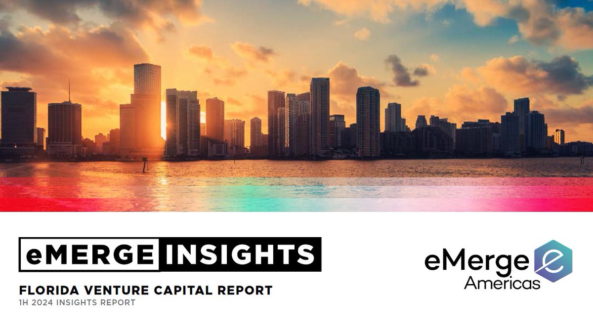 Kevin Ruiz (@kevin_a_ruiz) on Twitter photo .<a href="/eMergeAmericas/">eMerge Americas</a> "2024 1H Insights Report," w/ support from <a href="/Northeastern/">Northeastern U.</a> & <a href="/ndahlberg/">Nancy Dahlberg</a>, is now live!
Nationally, FL ranked 5th for deal count (332) & 7th for deal value ($2.1B+), ahead of last year's pace! Learn more ➡️ bit.ly/3UpaOKj .<a href="/eMergeAmericas/">eMerge Americas</a> "2024 1H Insights Report," w/ support from <a href="/Northeastern/">Northeastern U.</a> & <a href="/ndahlberg/">Nancy Dahlberg</a>, is now live!
Nationally, FL ranked 5th for deal count (332) & 7th for deal value ($2.1B+), ahead of last year's pace! Learn more ➡️ bit.ly/3UpaOKj