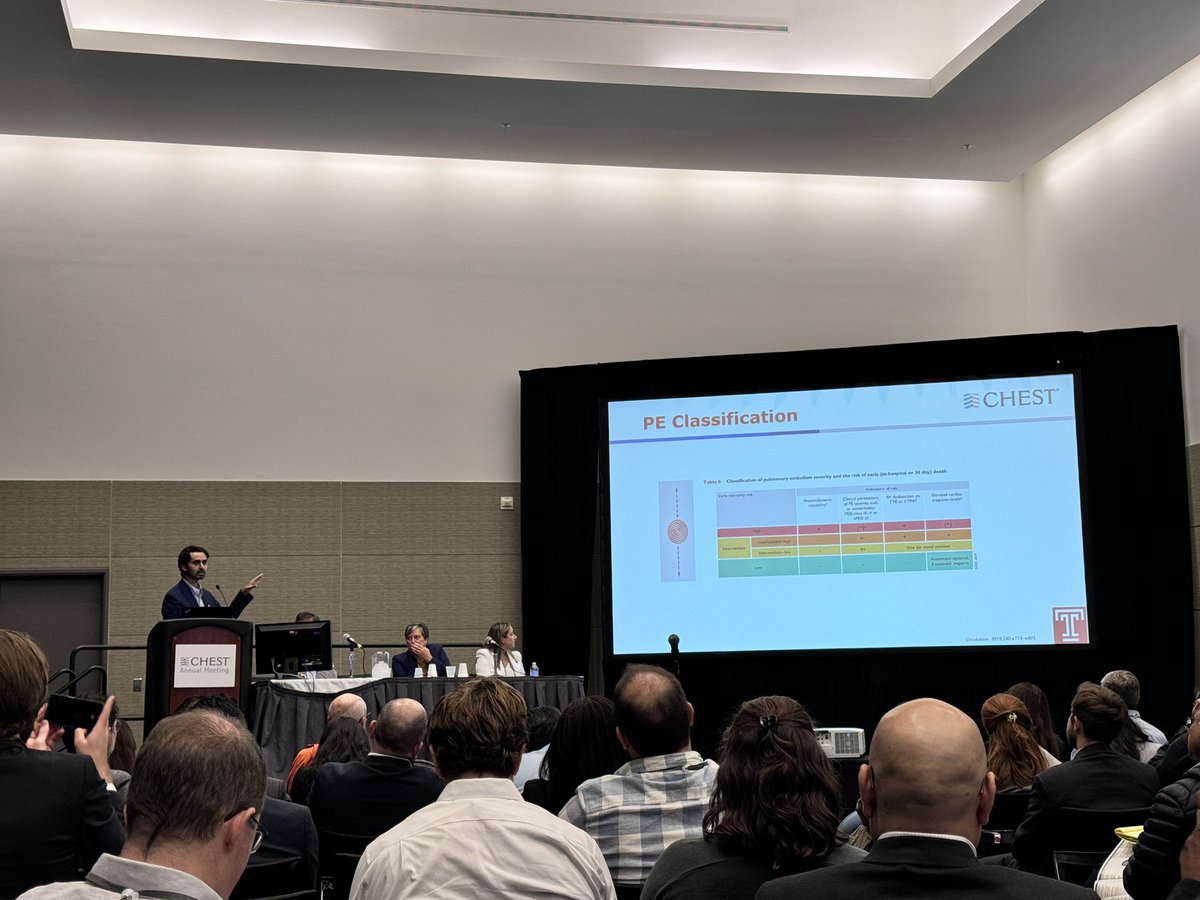 A star panel talking about the controversies in PE management. 
#CHEST2024 
<a href="/PERTConsortium/">The PERT Consortium®</a> <a href="/PERTCouncil/">PERT Trainee Council</a> <a href="/ParthRali/">Parth Rali</a>