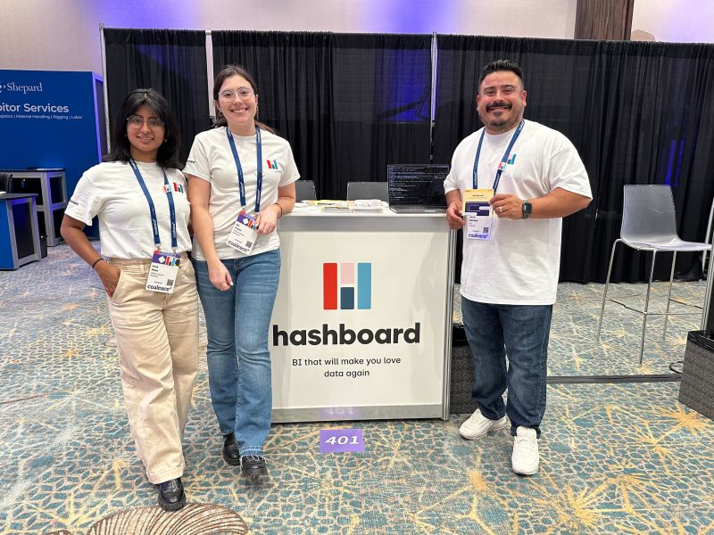 Dispatch from day two of #dbtcoelesce Las Vegas! 🎲 

We'll be at booth #401 through Thursday and can't wait to connect.

Come say hey and see how Hashboard x dbt drives stronger governance and better business outcomes 🤝