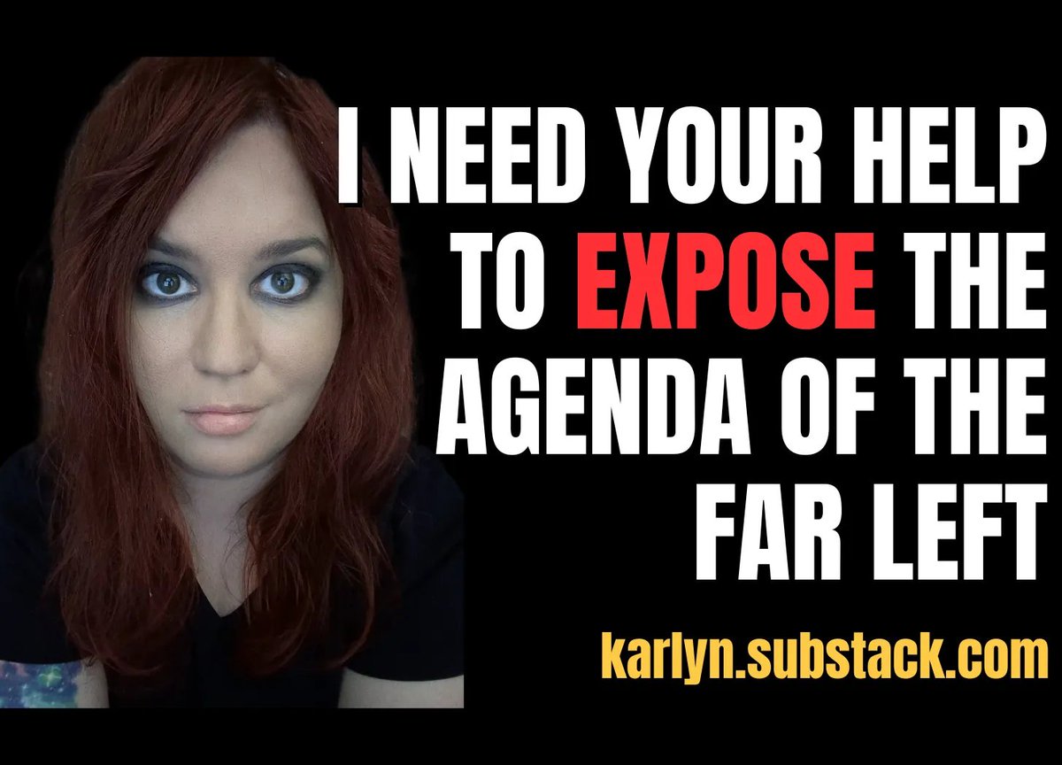 DrKarlynB's tweet image. 🚨 The far-left is destroying our world and no one is paying attention 🚨

I’ve gone undercover, watched THOUSANDS of hours of their trainings, and it’s time to EXPOSE their agenda.

But I can't do it alone. I need YOUR help to get the truth out. Join me: karlyn.substack.com/p/stand-up-to-…