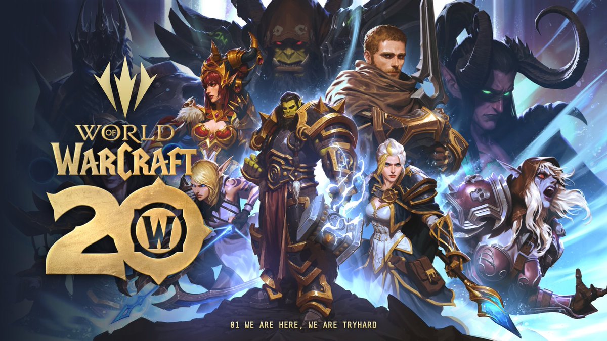 TRYHARDCORP's tweet photo. Getting ready to celebrate the 20th anniversary of World of Warcraft ⚔️🎂 https://t.co/YCrjuCSEN2