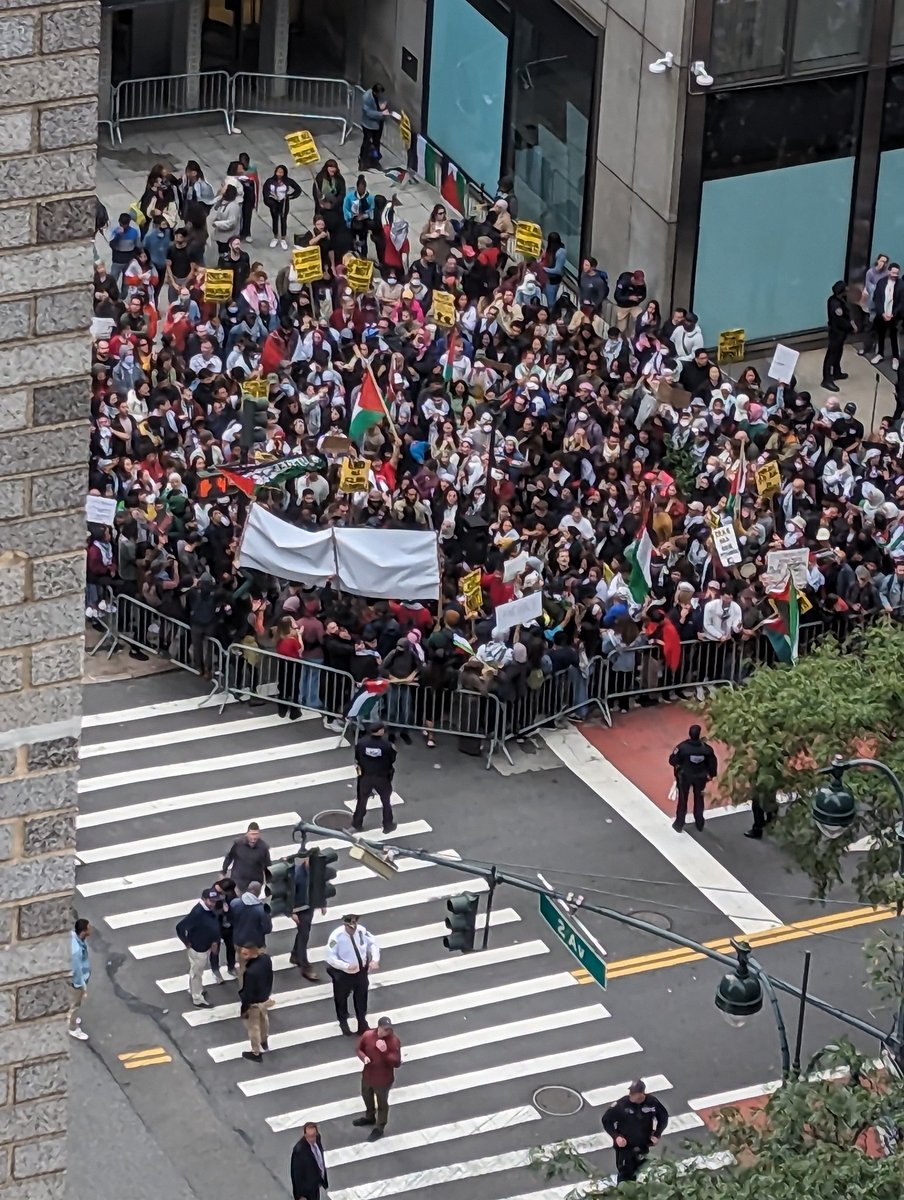 One year ago today, I landed in NYC, cutting short my vacation as we faced the worst day in Israeli history. Hours after the massacre, while we were still counting our dead, I heard chants outside <a href="/IsraelinNewYork/">Israel in New York</a>. I looked out and saw a group—not protesting, but celebrating.