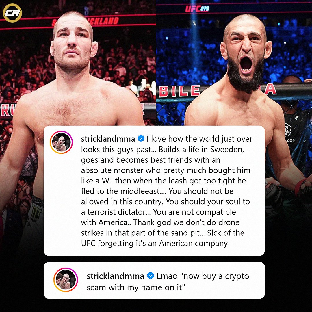 Sean Strickland just went OFF on Khamzat Chimaev 😳 