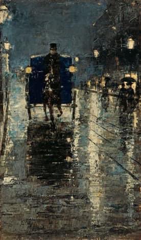 Berlin bei Nacht , 1889, Lesser Ury