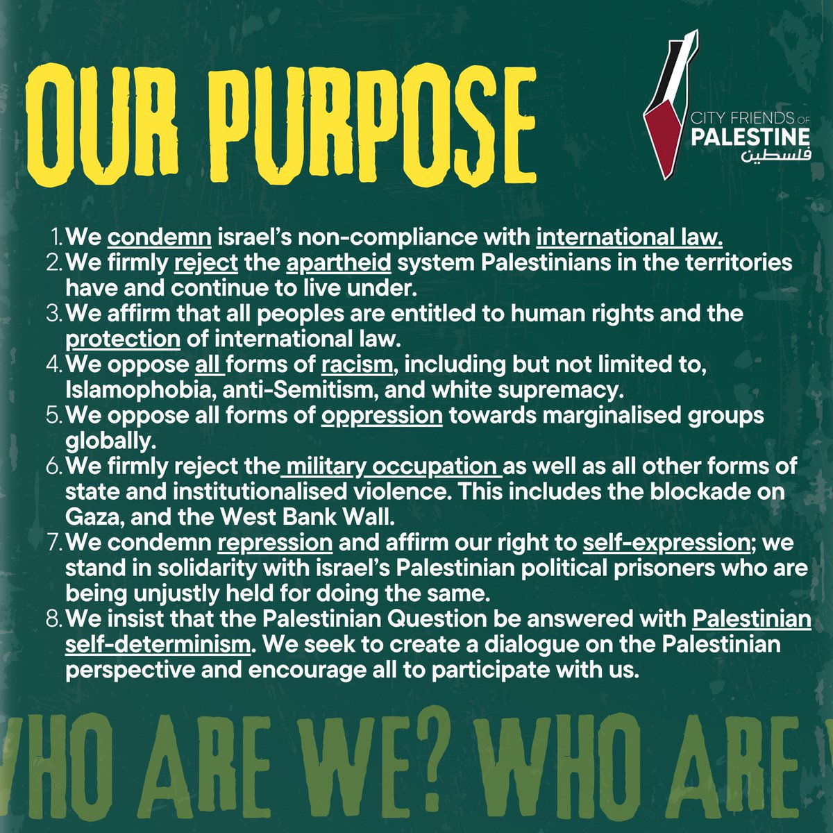 City Friends of Palestine Society tweet media