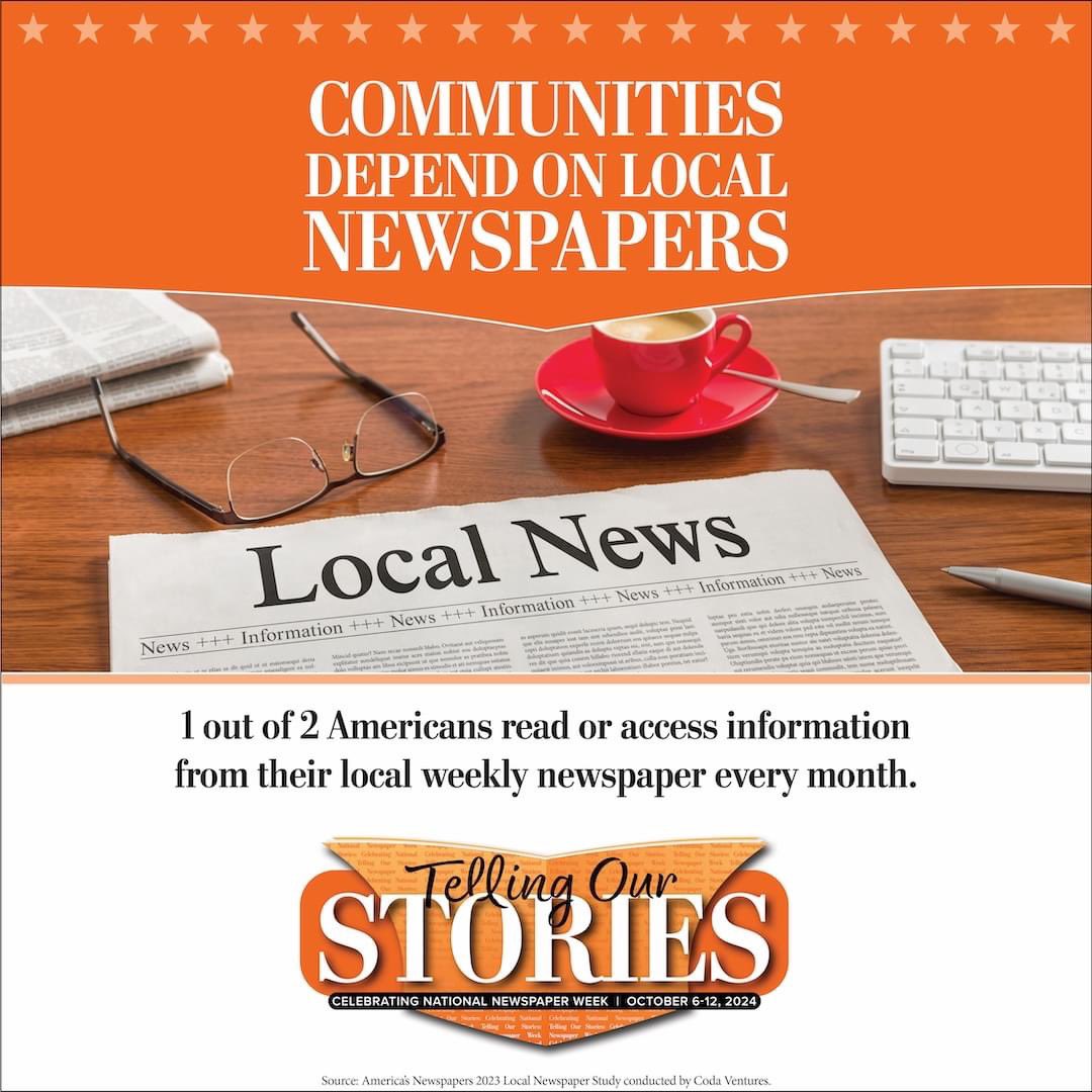 Communities depend on local newspapers. #NationalNewspaperWeek