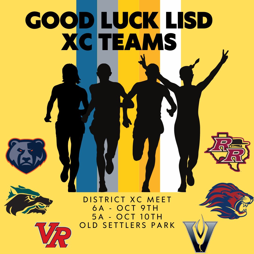 Good Luck to our XC teams competing at district!