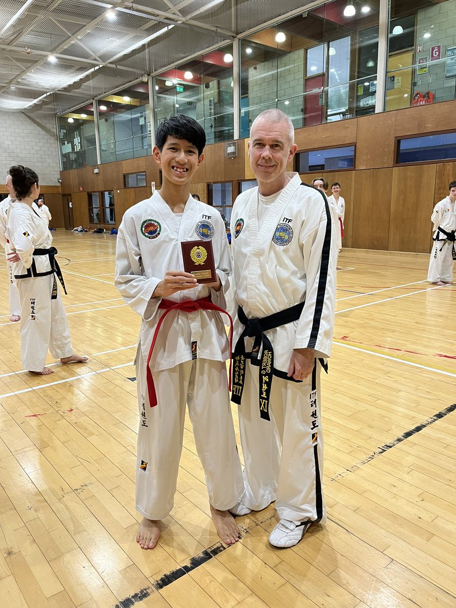 Congratulations to our grading award recipient from our recent colour belt grading.