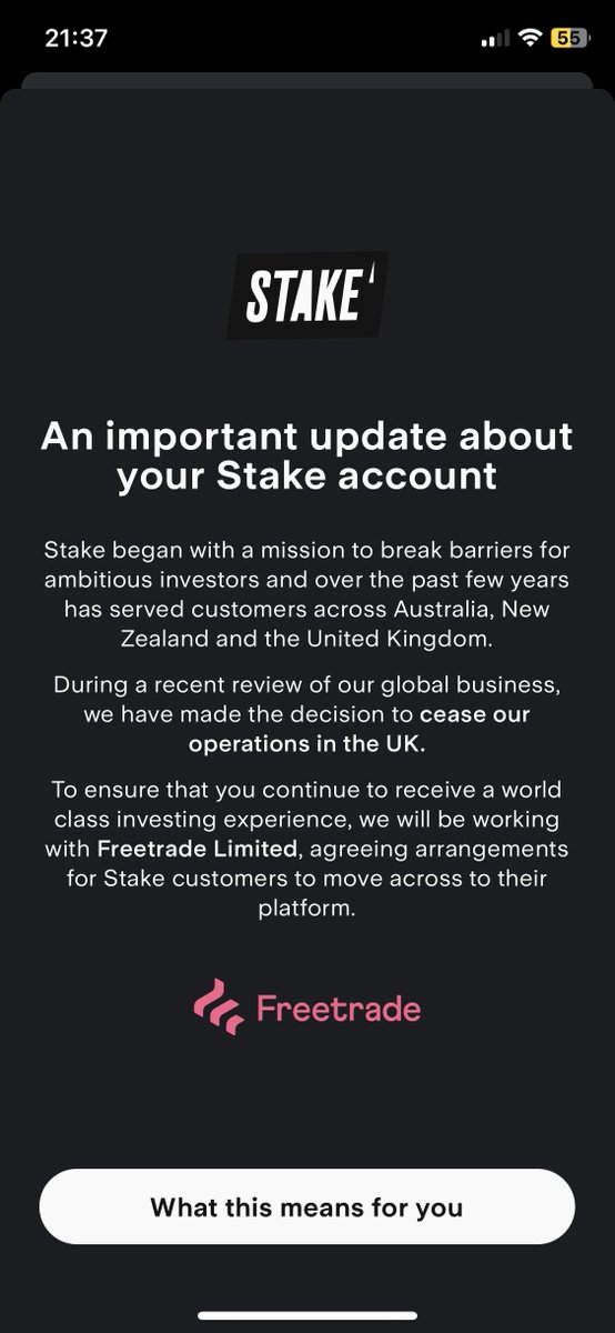 oli_pantelides's tweet photo. Wild @hellostake is migrating UK investors to @freetrade #investing #freetrade https://t.co/ffj8djmT3K