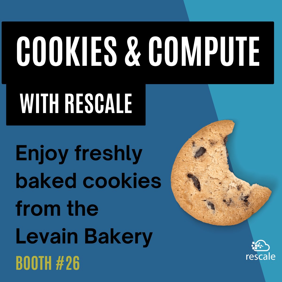 RescaleInc's tweet image. At the NVIDIA AI Summit today?
Swing by the Rescale booth for some freshly baked cookies from the Levain Bakery along with some great conversation on how to simplify complexity in R&D and cut time to discovery.
#AI #PublicSector #CloudHPC #NVIDIAAISummit #Rescale #NVIDIA
