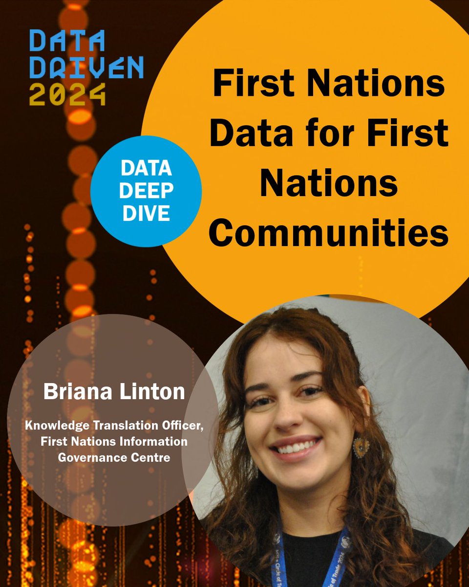 How are First Nations communities are taking control of their own data? Join FNIGC’s Briana Linton to learn how First Nations are collecting culturally competent data, plus an introduction to the Knowledge Lodge tool in this presentation at #DataDrivenTO!
datadriven2024.eventbrite.ca