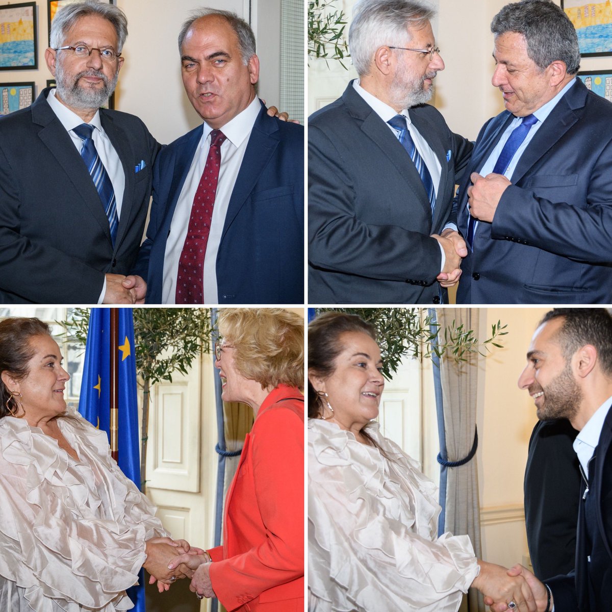 CyprusInUK's tweet photo. 🇨🇾 At a reception celebrating the 64th Anniversary of the Independence of the Republic of Cyprus, High Commissioner Dr @KourosKyriakos and Mrs Vasiliki Kourou welcomed today distinguished guests at the Cyprus House in London. 🥂

HC speech 👉🏻 https://t.co/W4kfZlzWeQ https://t.co/UHR4iFLmbW