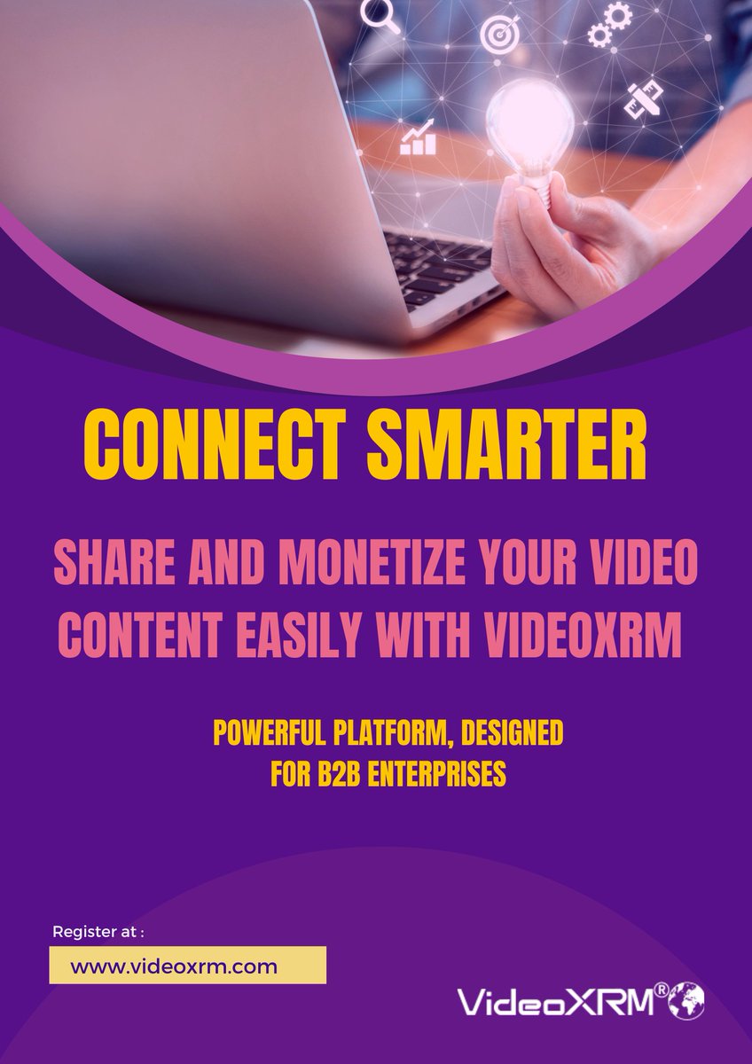 Connect Smarter: Share and monetize your video content easily with <a href="/VideoXRM/">VideoXRM</a>’s powerful platform, designed for B2B enterprises. cutt.ly/EeRUGTxS #BusinessGrowth #AIPlatform