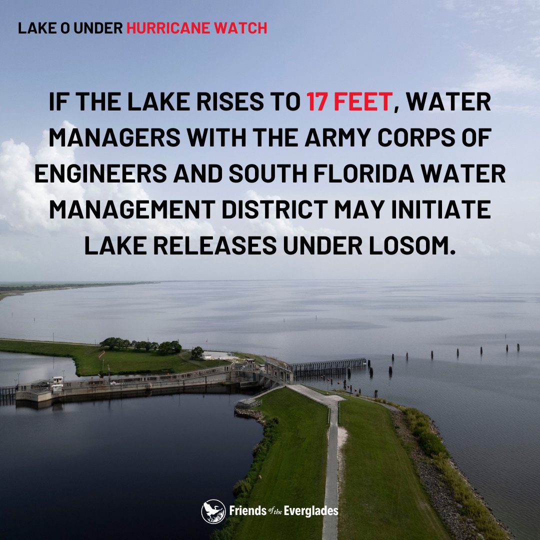 Ahead of Hurricane Milton’s landfall and passage through Florida, our eyes are on Lake Okeechobee and how the storm could impact water-management operations. 

Here's what's going on with Lake O discharges ⬇️
