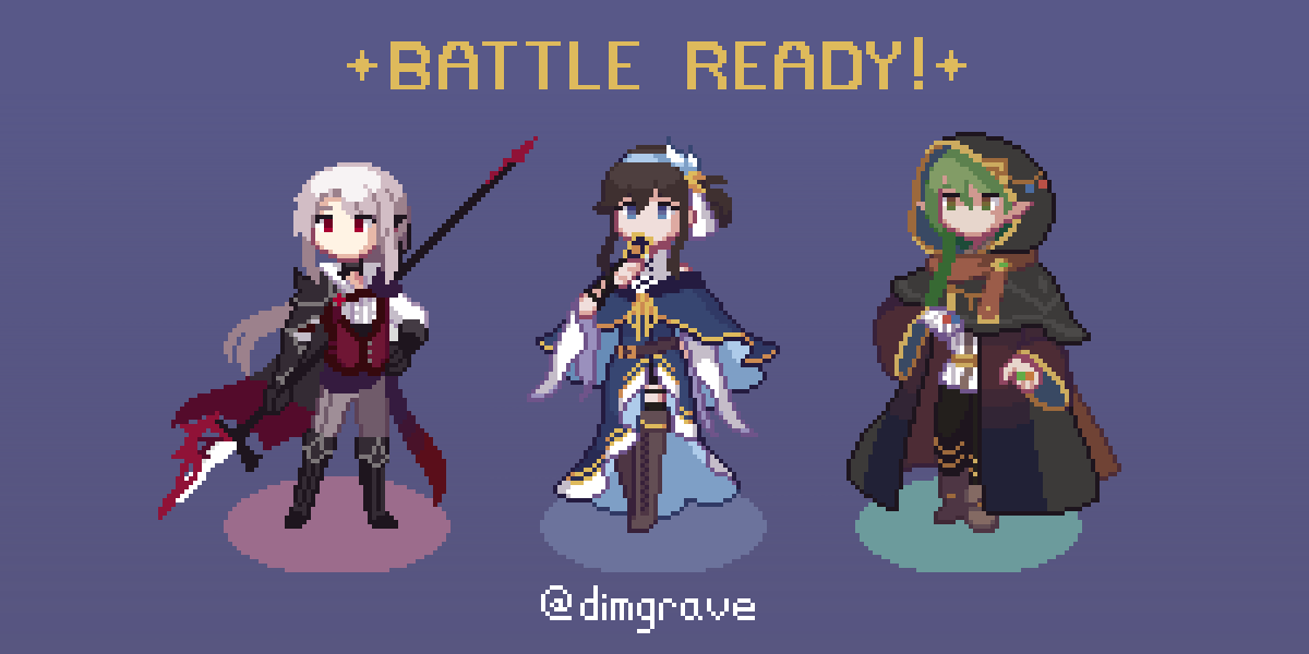✦ BATTLE READY! ✦
#pixelart #ドット絵