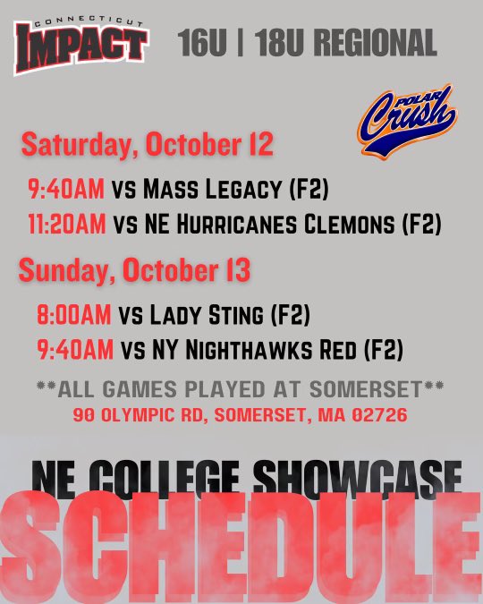 Hannah Murray 2025 (@hmurray_11) on Twitter photo Can’t wait to get back on the field this weekend! Come check out <a href="/CTImpactRegAL/">CT Impact 16u/18u Showcase</a>!!! Can’t wait to get back on the field this weekend! Come check out <a href="/CTImpactRegAL/">CT Impact 16u/18u Showcase</a>!!!
